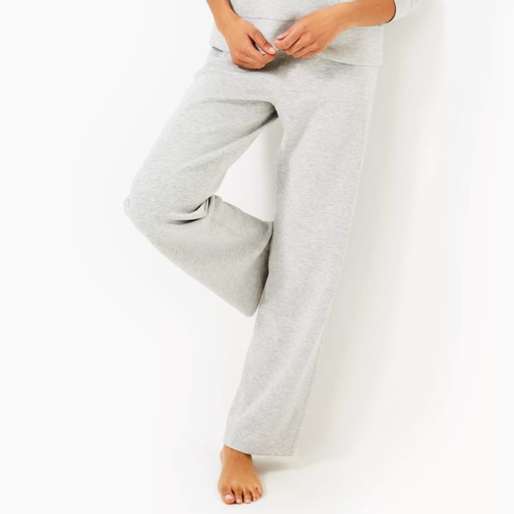 Lilly Pulitzer - Alwyn High Rise Pant - Light Gray Lounge - size M
